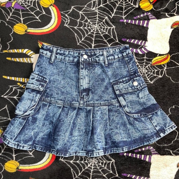 Alt Girl Denim Skirt - Picture 1 of 1